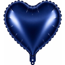 BeySüS Kalp Folyo Balon Lacivert (18 Inc)