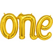 BeySüS One Yazısı Gold Folyo Balon