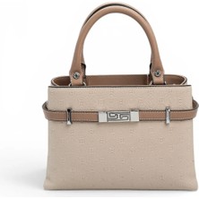 Silver Polo Bej - Latte Fashion Kadın El Çantası SP1149