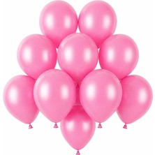 BeySüS Pembe Renk Lateks Pastel Balon (13 cm) - 10 Adet