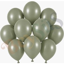 BeySüS Ada Çayı Renk Lateks Retro Balon (13 Cm) - 10 Adet