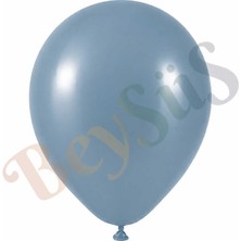 BeySüS Mavi Cam Renk Lateks Retro Balon (60 Cm) - 1 Adet