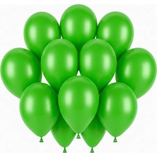 BeySüS Yeşil Renk Lateks Pastel Balon (30 cm) - 12 Adet
