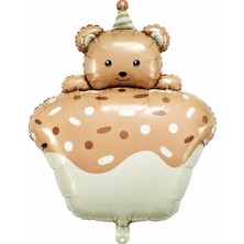 BeySüS Cupcake Ayıcık Folyo Balon
