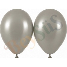 BeySüS Taş Renk Lateks Retro Balon (50 Cm) - 2 Adet