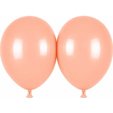 BeySüS Somon Renk Lateks makaron Balon (45 cm) - 2 Adet