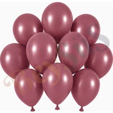 BeySüS Rosewood Renk Lateks Retro Balon (13 Cm) - 10 Adet
