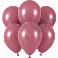 BeySüS Yaban Çileği Renk Lateks Retro Balon (30 cm) - 6 Adet