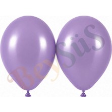 BeySüS Lavanta Renk Lateks Retro Balon (50 cm) - 2 Adet