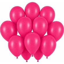 BeySüS Fuşya Renk Lateks Pastel Balon (30 Cm) - 12 Adet