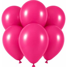 BeySüS Fuşya Renk Lateks Pastel Balon (30 cm) - 6 Adet