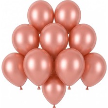 BeySüS Rose Gold Renk Lateks Pastel Balon (13 Cm) - 10 Adet