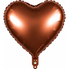 BeySüS Kalp Folyo Balon Çikolata Kahve (18 Inc)