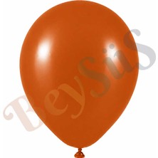 BeySüS Yanık Turuncu Renk Lateks Retro Balon (60 cm) - 1 Adet