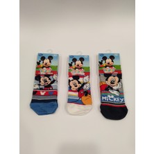 Çimpa Mıckey Mouse Lisanslıçocuk Soket Çorap3'lü