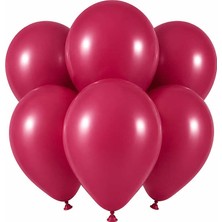 BeySüS Bordo Renk Lateks Pastel Balon (30 Cm) - 6 Adet