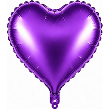 BeySüS Kalp Folyo Balon Mor (18 Inc)