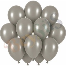 BeySüS Taş Renk Lateks Retro Balon (30 cm) - 12 Adet