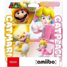Nintendo Switch Nintendo Amiibo Cat Mario & Cat Peach Figür Seti Oyun Aksesuarları Renkli ve Eğlenceli Tasarım