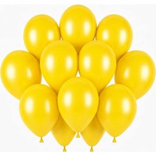 BeySüS Sarı Renk Lateks Pastel Balon (30 Cm) - 12 Adet