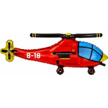 BeySüS Kırmızı Helikopter Folyo Balon