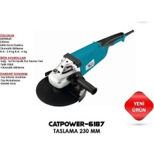 Catpower 6187 Avuç Taşlama 230 mm 2450W