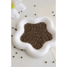 Hobi Dünyası Evim 70 Gram Kum Boncuk Ortaboy 4,5 mm Janjanlı - Bronz Gold