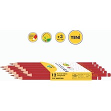Adel Kırmızı Kopya Kurşun Kalem 12 Adet