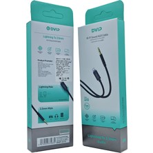 Meks 1 Metre Aux Çevirici Apple iPhone Lightning Dönüştürücü Dvip ZJ13
