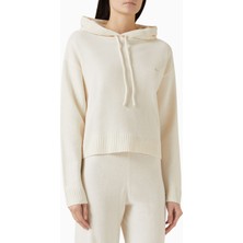 Adanola Merino Yünlü Triko Kapüşonlu Kadın Sweatshirt
