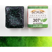 Şemse - 307V Aloevera - El Yapımı Doğal Sulu Boya - Vegan Serisi - Yarim Tava - Profesyonel