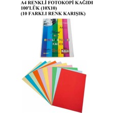 Masis Karmaofis Renkli Fotokopi Kağıdı 100'LÜ (10 Renk Karışık)