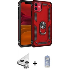 Marsilyan™- iPhone 11 Kılıf Ahenk Klasik Koleksiyonu - Siyah Joko Magic 5d Cam + Raze Metal Kamera Lens - Gs