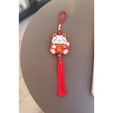 Miamantra Maneki Neko Şans ve Bereket Kedisi Seramik Duvar Dekoru