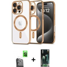 Marsilyan™- iPhone 16 Pro Kılıf Nova Işık Özel Seri - Siyah 360 Mat Full Body Arka Koruyucu + Raze Metal Kamera Lens - Sh