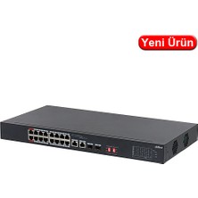 Dahua (S3218-16ET-135) 16 Port 10/100 135W Poe +2sfp Yönetılmez Swıtch
