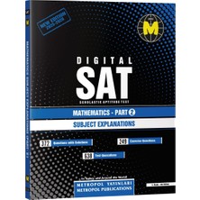 Metropol Yayınları DIGITAL SAT MATHEMATICS - PART 2 (NEW EDITION)(SUBJECT EXPLANATIONS)
