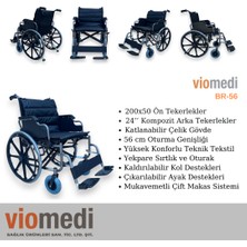 Viomedi Br-56 Geniş Beden Bariatrik Tekerlekli Sandalye Xxl