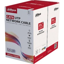 Dahua (PFM923I-6UN-C) Cat6 Utp Lszh Bakır Kablo (305MT.) Mavi