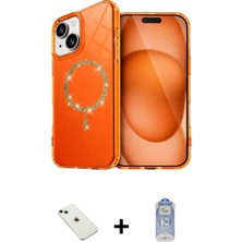 Marsilyan™- iPhone 14 Kılıf Kıvılcım Form Prime - Siyah Joko Magic 5d Cam + Diamond Kamera Lens - Yl