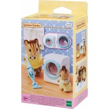 Alvera Collection 5445 Sylvanian Families Çamaşır Makinesi ve Süpürge +3 Yaş Figür Dahil Değil