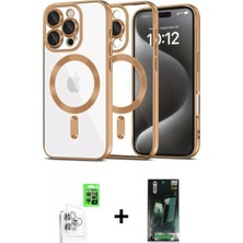 Marsilyan™- iPhone 16 Pro Kılıf Nova Işık Özel Seri - Siyah 360 Mat Full Body Arka Koruyucu + Raze Metal Kamera Lens - Bz
