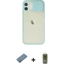 Marsilyan™- iPhone 12 Kılıf Vadi Çizgi - Siyah Joko Magic 5d Hayalet Cam + Shine Kamera Lens Koruma Cam - Sabe
