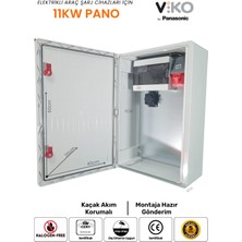MTSevcharger 11 Kw 5/16 Sıemens Tip A Kaçak Akım Roleli 60 40 20 cm İP66 Hallogen Free Abs Seyyar Taşınabilir Elektrikli Araç Şarj Cihazı Kombinasyon Kutusu Panosu Dış Ortama Uygun 11KW
