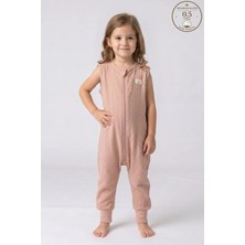 Cantoy Müslin Kız Çocuk Uyku Tulumu 2 Katlı 0.5 Tog  - %100 Pamuk Nefes Alabilen Kumaş 3-11 Yaş