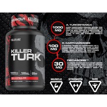 Killer Labz Ajua Turkesteron Carthamoides Decasorb 1100 Mg 60 Caps