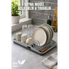 Nandy Home Dryna Bulaşıklık & Tabaklık - Su Tahliyeli - Tepsili - 44X30 cm