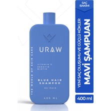 Uraw Mavi Şampuan | Güçlü Kökler & Oluşumu İçin Bakım Şampuanı 400 ml