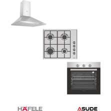 Hafele Häfele Eternal Ankastre Set (Fırın + Ocak + Davlumbaz) – Inox