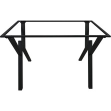 İrem Retro Metal Masa Sehpa X Ayak Dayanıklı Yapı ve Şık Görünüm ile 60x110 cm Boyutlarında